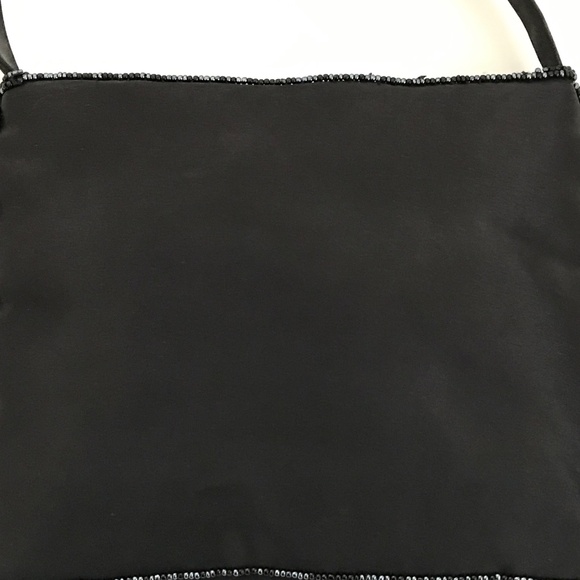 HILLARD & HANSON Black Beaded Mini Bag Floral - Picture 6 of 14